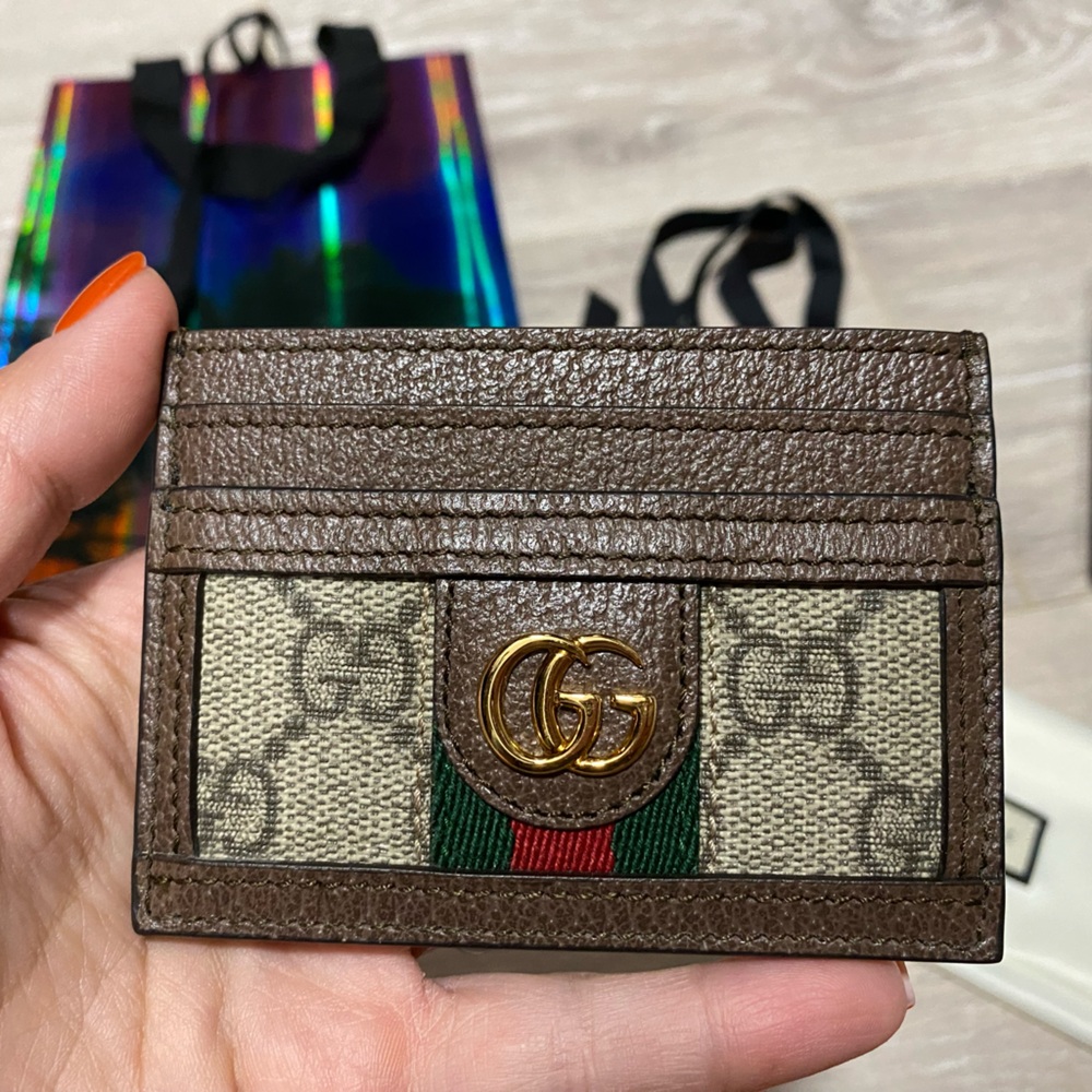 Authentic Gucci Ophidia Card Case, Like New with Tags